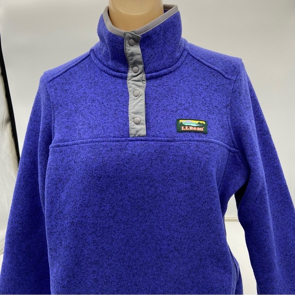 L. L. Bean Sweater Fleece Pullover Purple Size Small - Picture 2 of 14